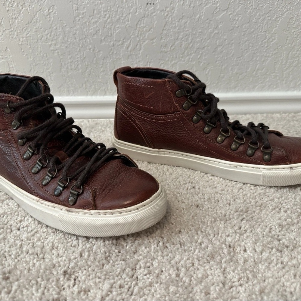 Freebird by Steven Men's Brown Leather Sneakers Size 10